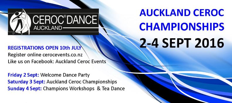 2016 Auckland Ceroc Champs Flyer.