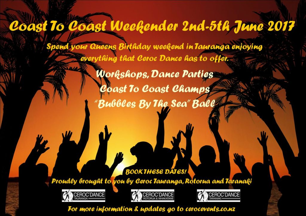 2017 Coast To Coast Weekender Flyer.