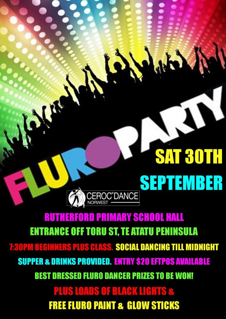 30 Sept 2017 Fluro Dance Party